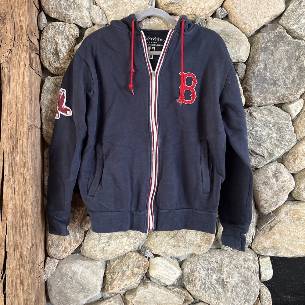 Boston Red Sox Wright & Ditson MLB Pullover Distressed Hoodie Medium